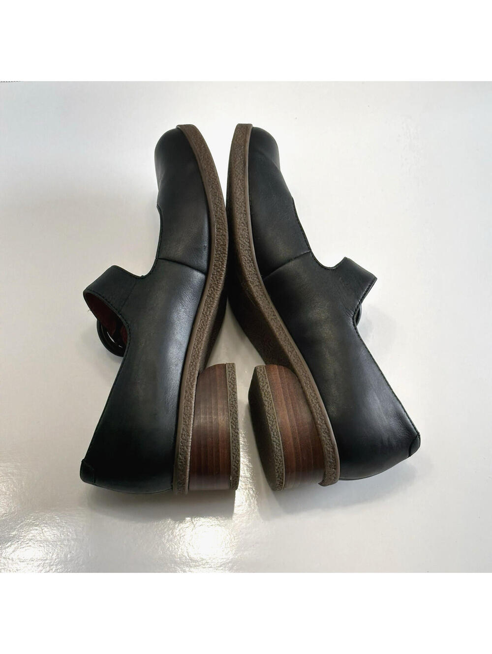 Dansko Brandy Mary Jane Burnished Black Leather Shoes Women's 9.5 Comfort Buckle - Picture 6 of 16